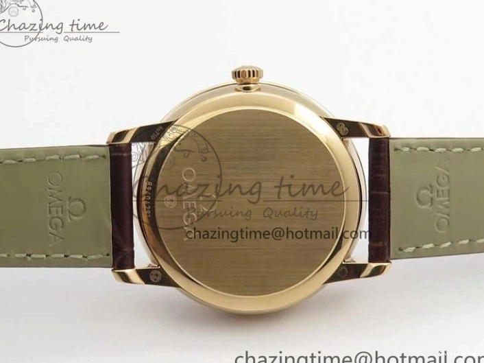 0422 De Ville Prestige Real PR RG ZF 1:1 Best Edition White Dial on Brown Leather Strap MIYOTA HighPerformance 7939